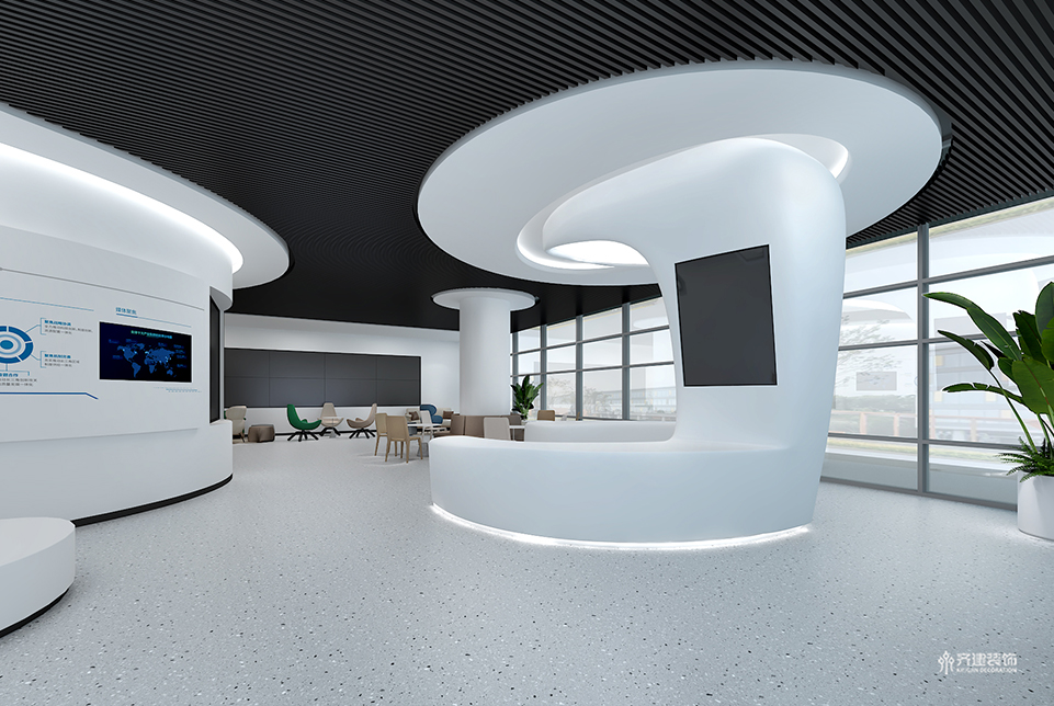 上海制氧设备展厅远景3D效果图设计