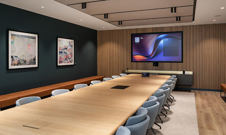 长宁某金融企业办公会议室竣工 长宁某金融企业办公会议室竣工