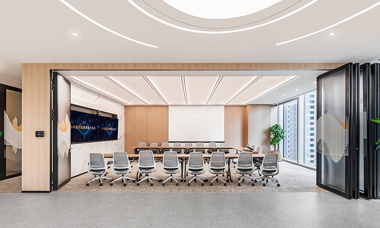 上海办公室装修竣工现场